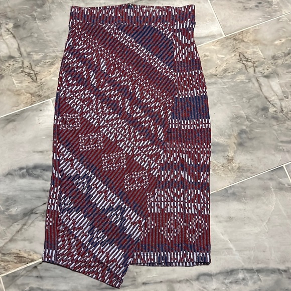 Anthropology Mauve By Anthropology faux wrap skirt size XS - Picture 3 of 8